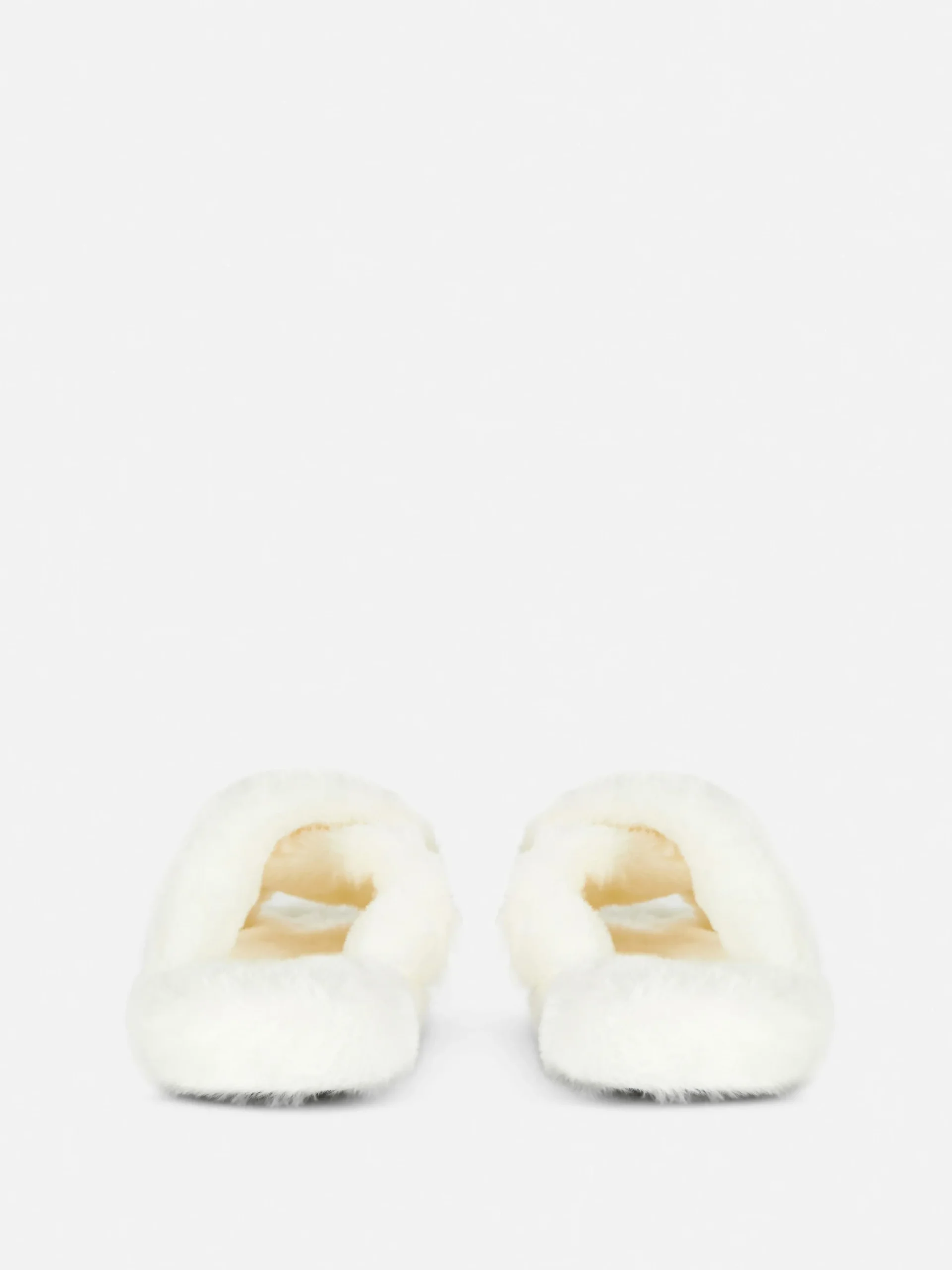 New Kunstfell-Hausschuhe Mit überkreuzten Riemen Kinder Hausschuhe