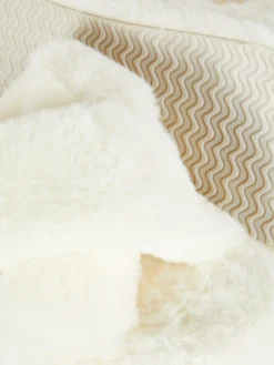 New Kunstfell-Hausschuhe Mit überkreuzten Riemen Kinder Hausschuhe