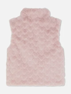 New Kunstfellweste Mit Herzstruktur Jacken Und Mäntel