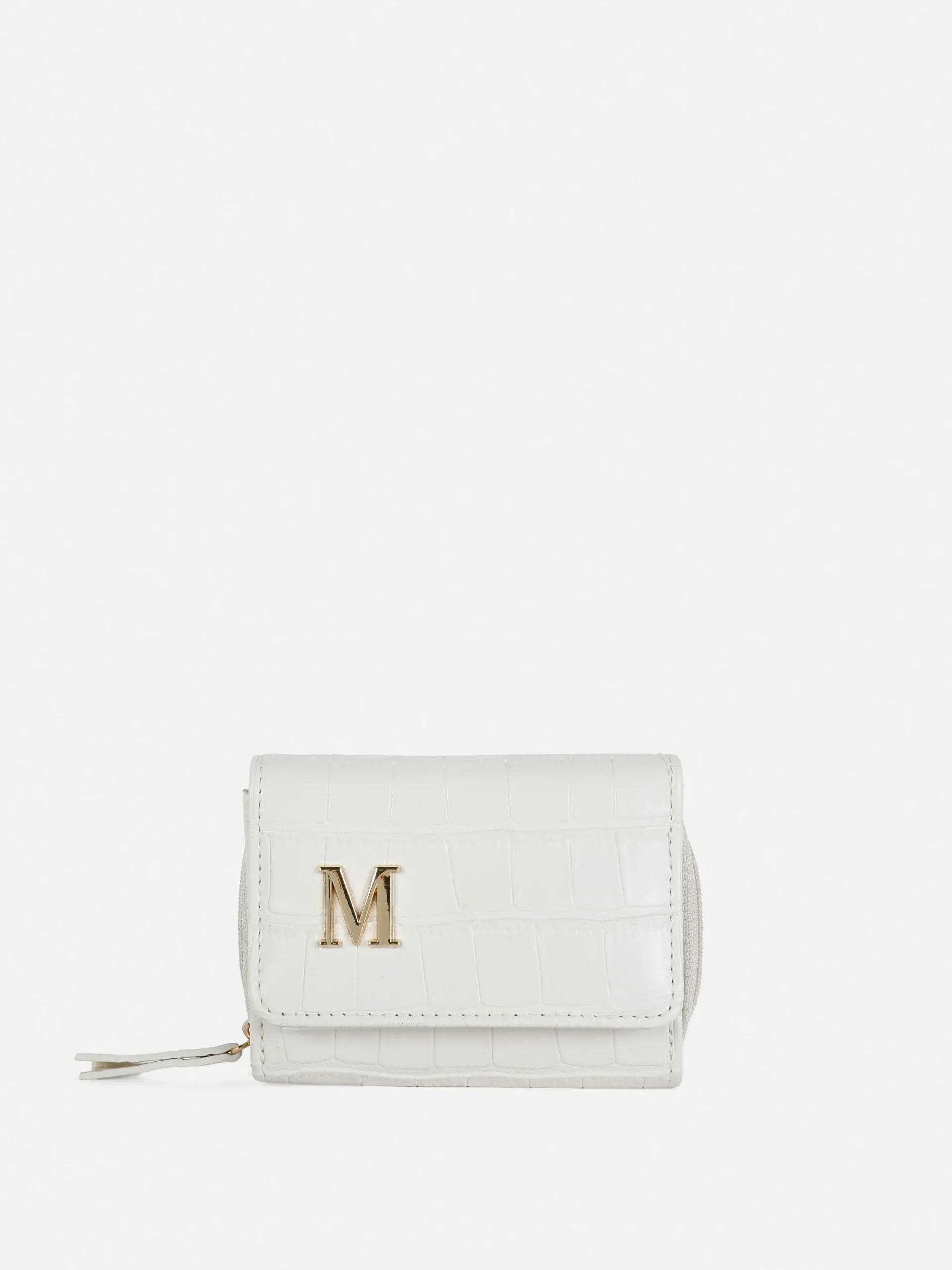 Best Kunstleder-Geldbeutel In Kroko-Optik Mit Initiale Damen Taschen Und Portemonnaies