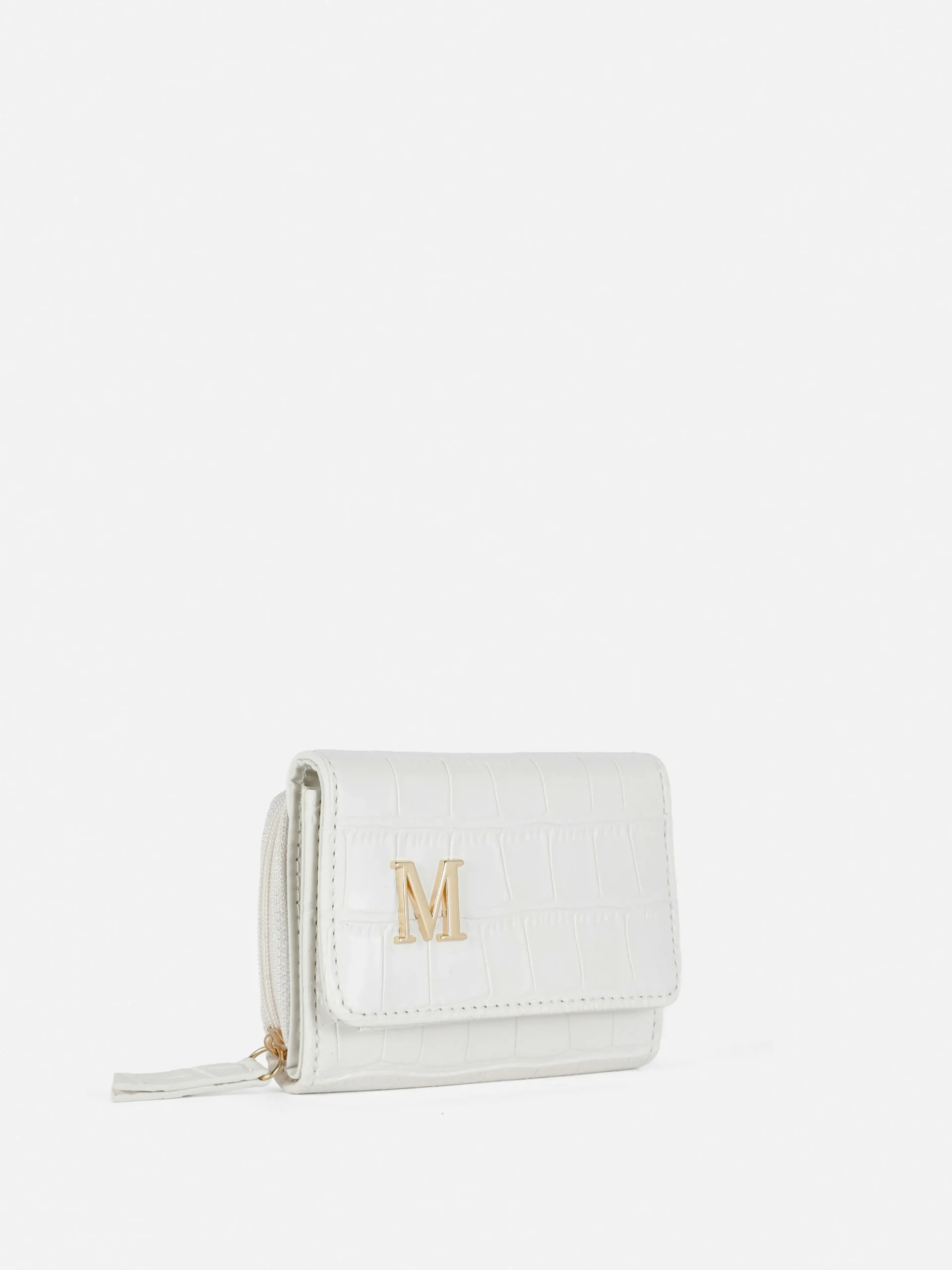 Best Kunstleder-Geldbeutel In Kroko-Optik Mit Initiale Damen Taschen Und Portemonnaies