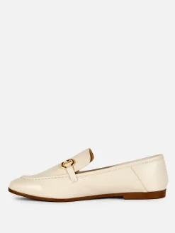 Hot Kunstleder-Loafer Mit Trensenverzierung Damen Flache Schuhe