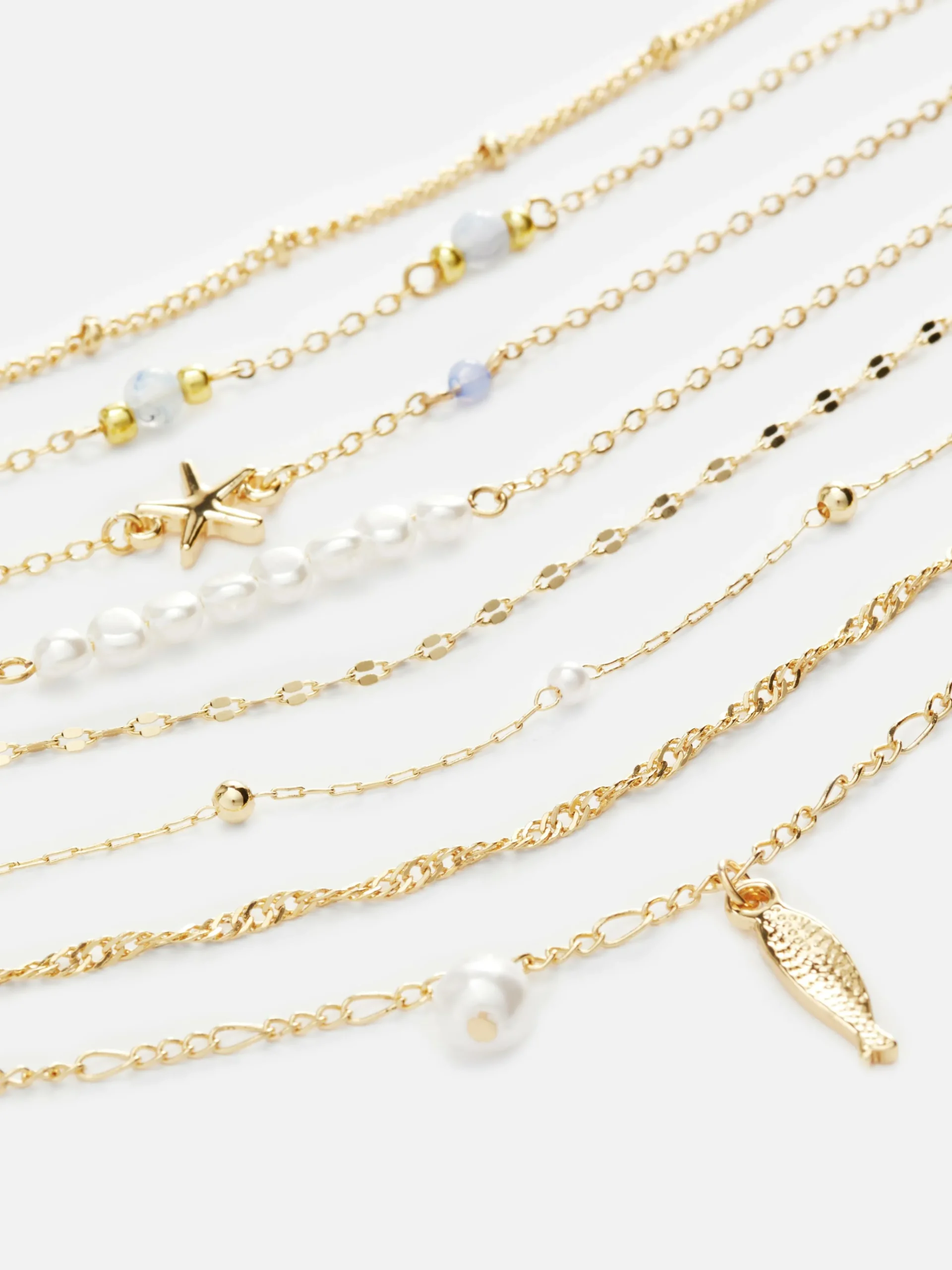 New Kunstperlen- Und Bettelarmbänder, 8er-Pack Damen Schmuck