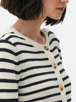 Hot Kurzer Cardigan Mit Streifen Damen Pullover Und Cardigans