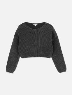 Best Kurzer Pullover In Verwaschener Optik Kinder Pullover Und Cardigans