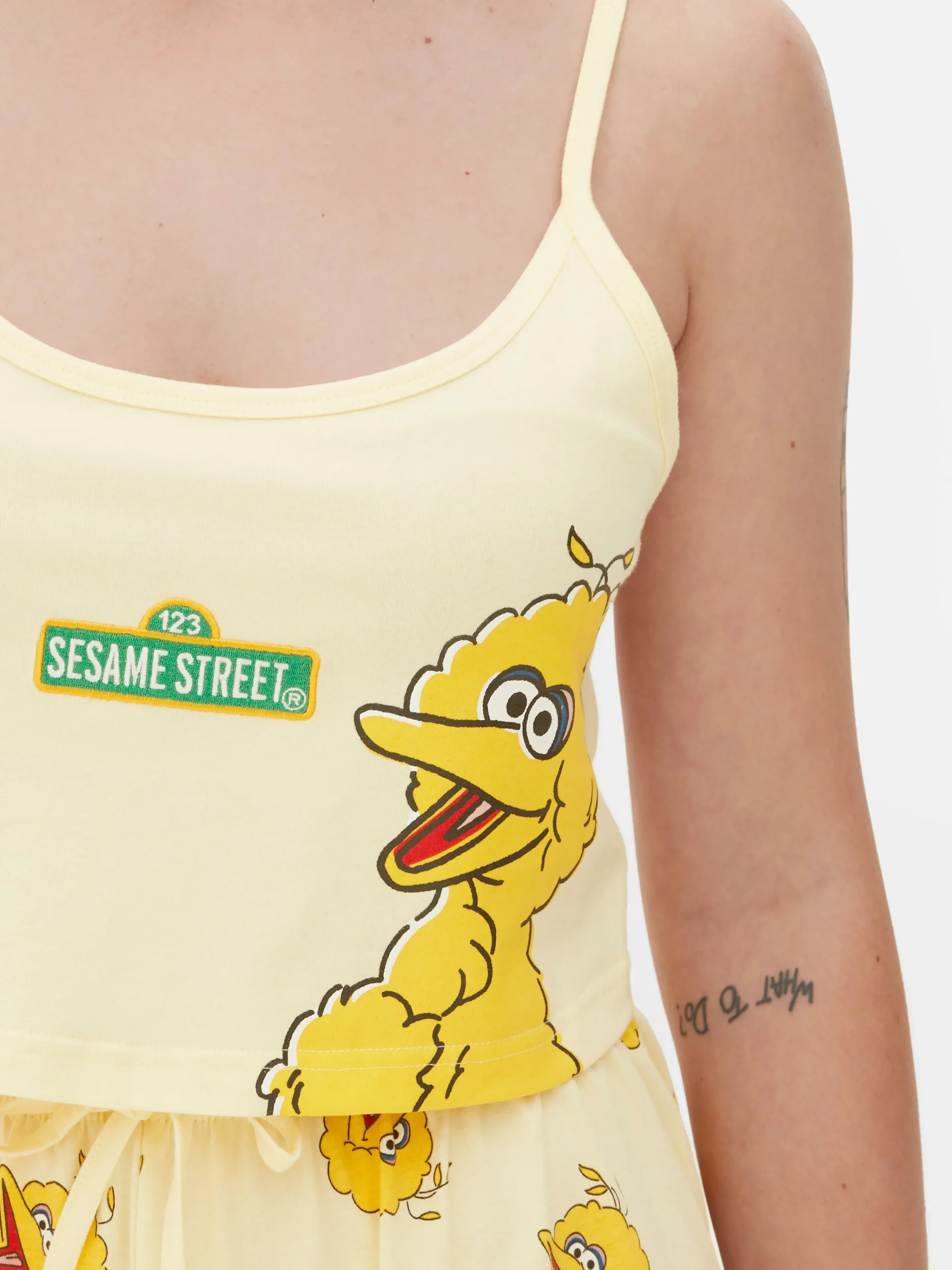 Sale Kurzer „Sesamstraße“ Schlafanzug Damen Schlafanzüge