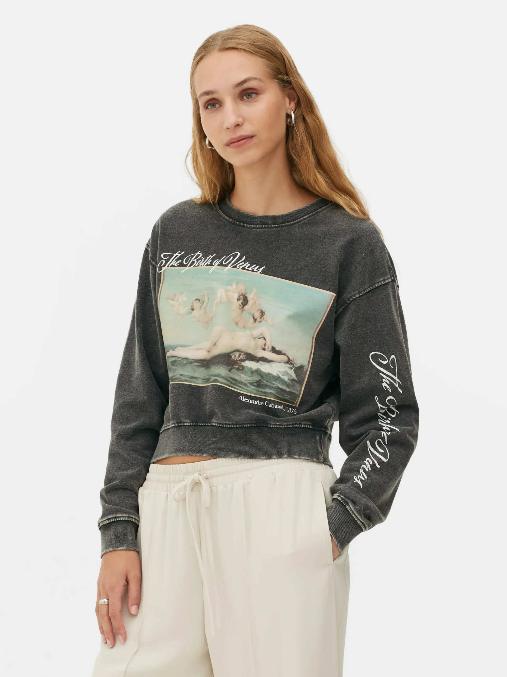 Kurzes „Alexandre Cabanel“ Sweatshirt Damen Hoodies Und Sweatshirts