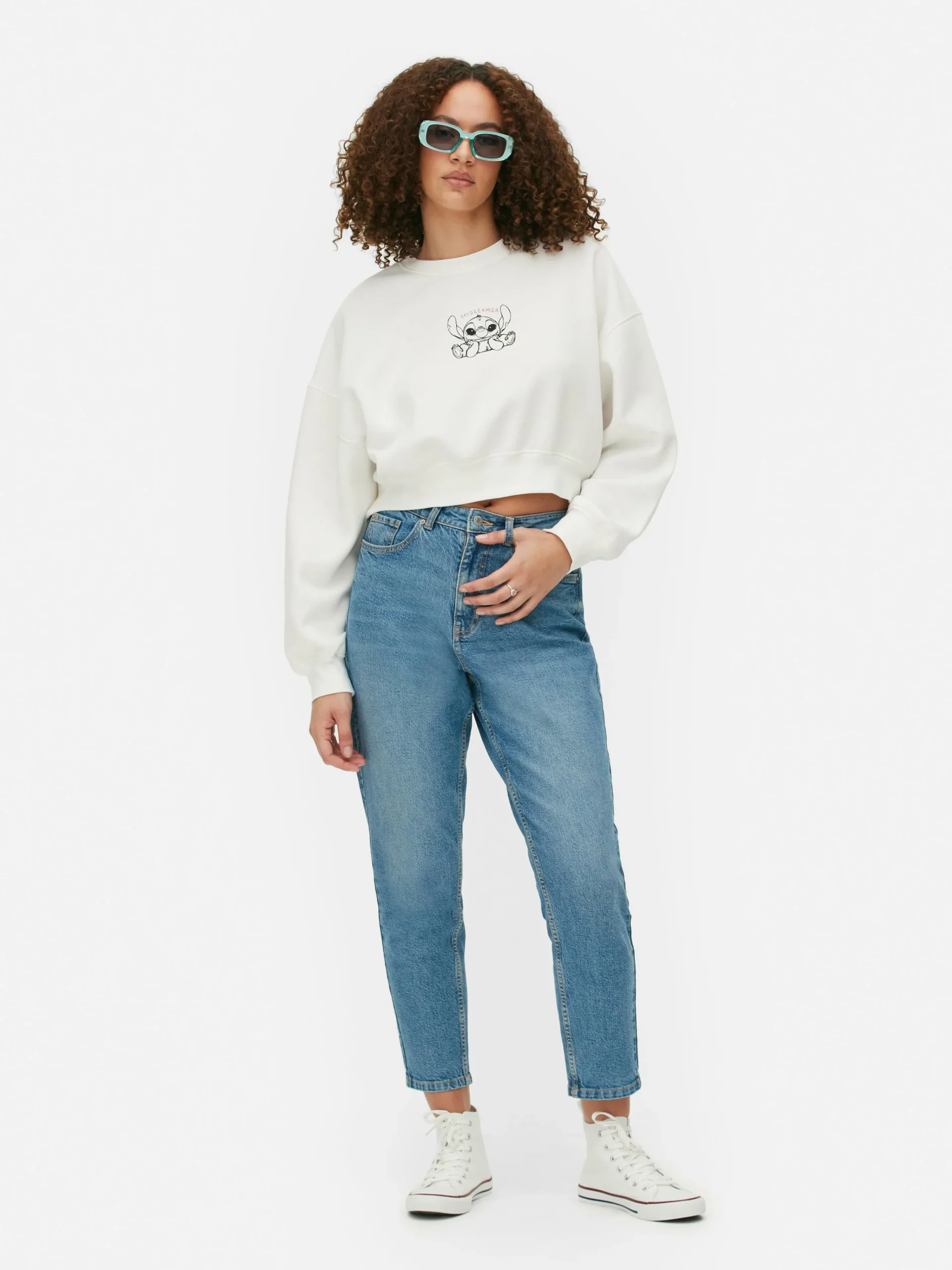 Discount Kurzes „Disneys Stitch“ Sweatshirt Damen Hoodies Und Sweatshirts