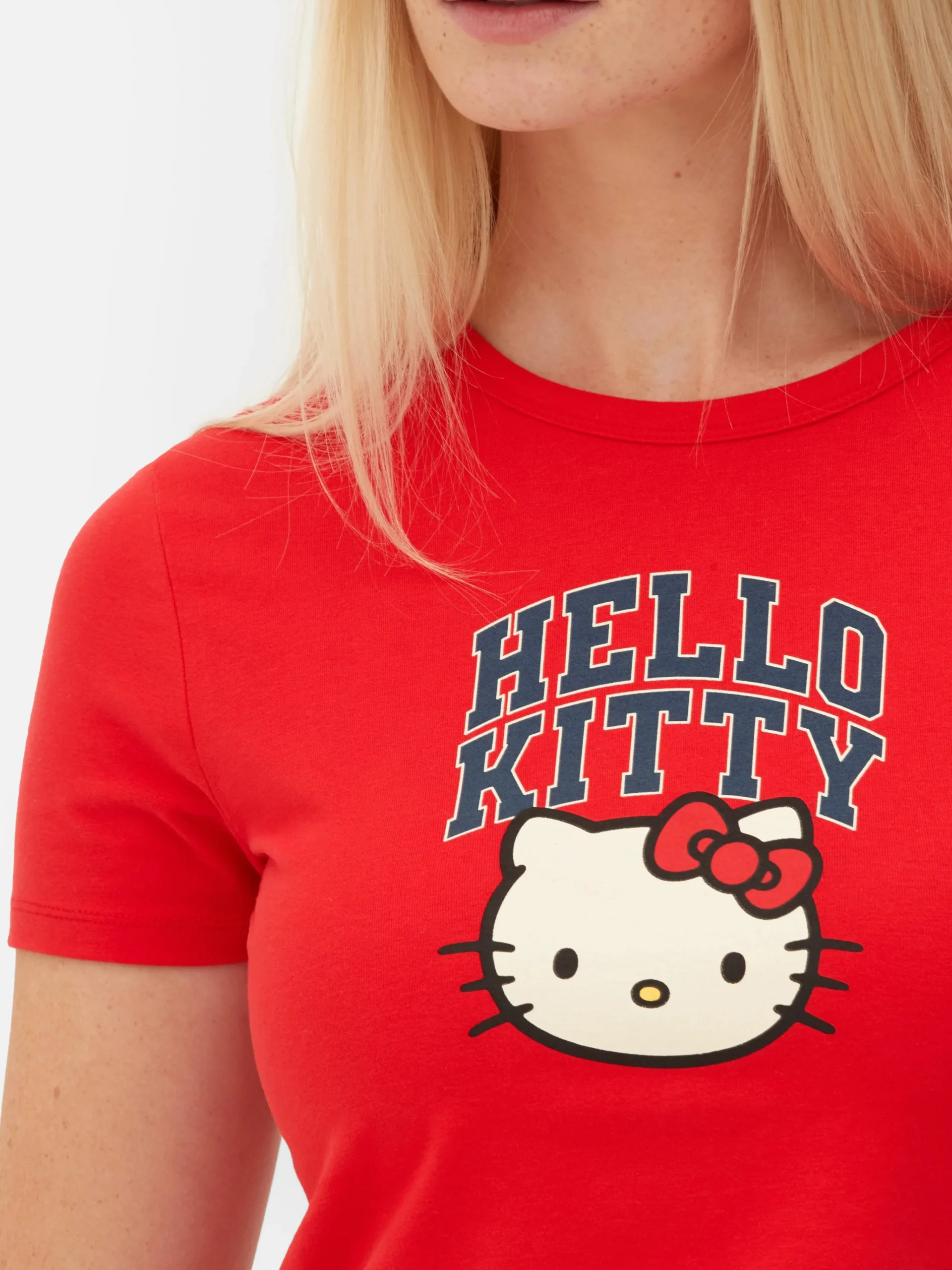 Outlet Kurzes „Hello Kitty“ T-Shirt Damen Tops Und T-Shirts
