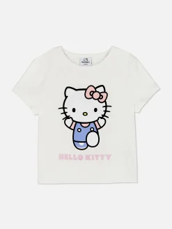Outlet Kurzes „Hello Kitty“ T-Shirt Mit Grafik Damen Tops Und T-Shirts
