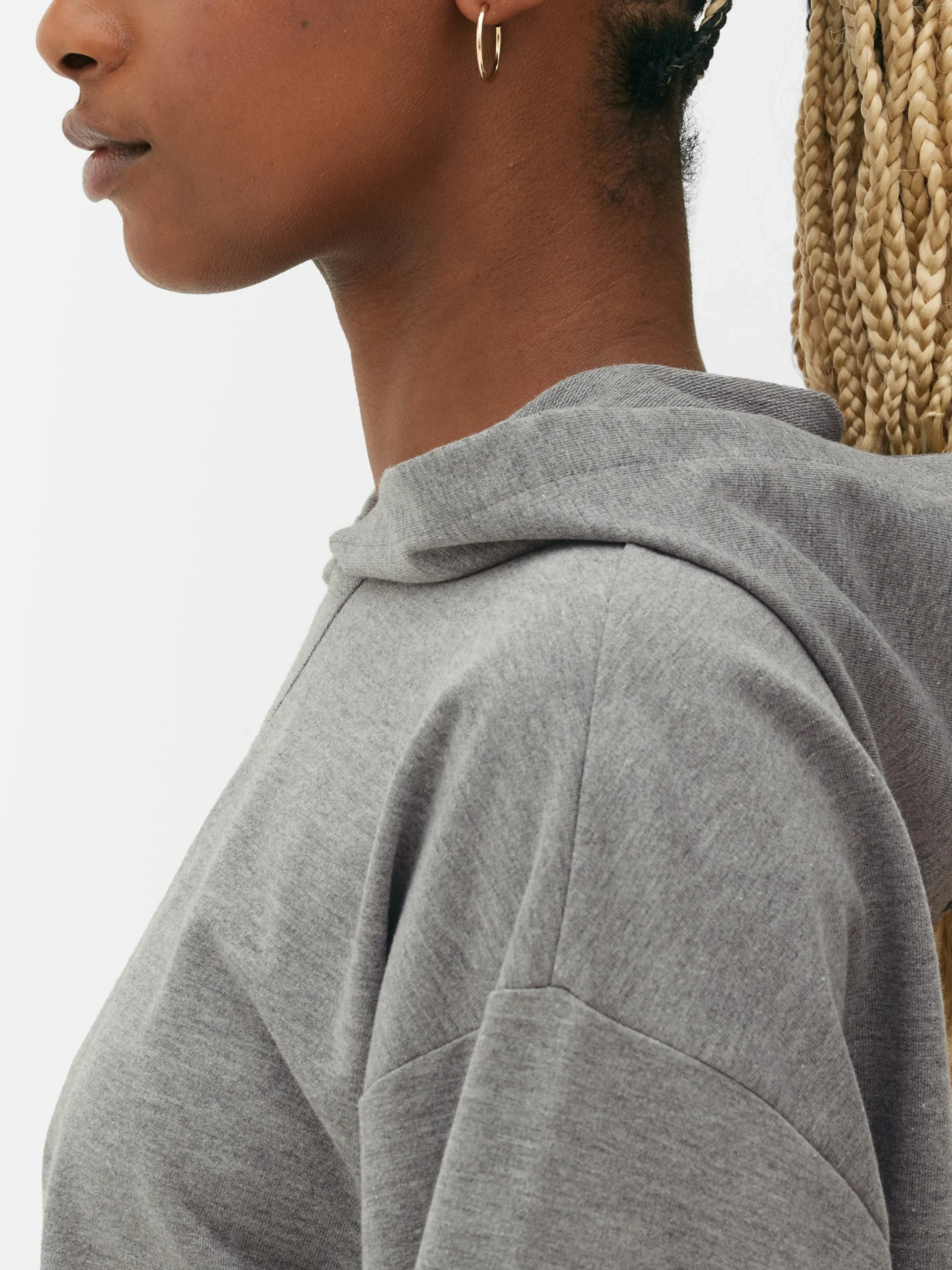 Online Kurzes Hoodie Mit Geradem Schnitt Damen Hoodies Und Sweatshirts