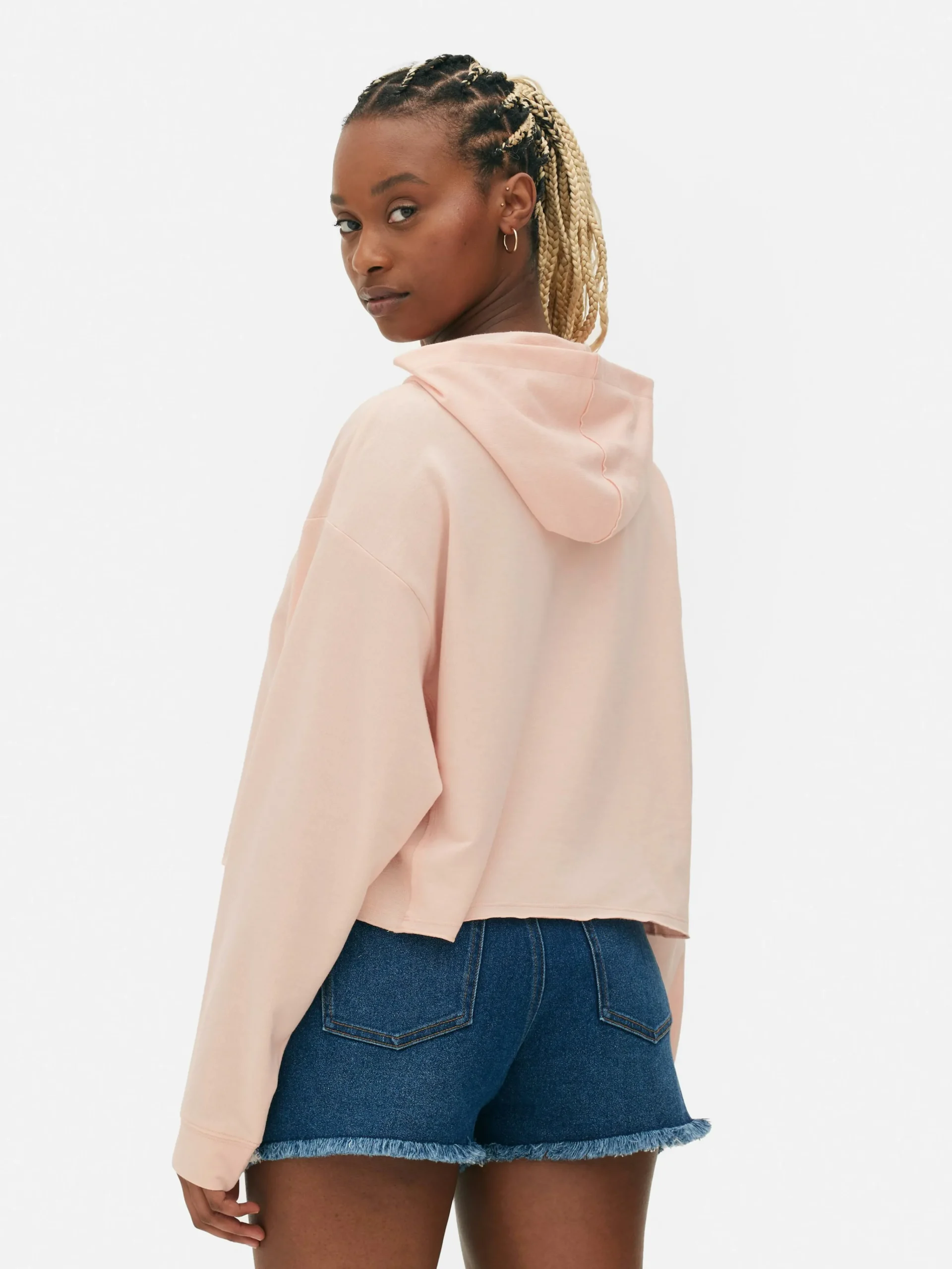 Best Kurzes Hoodie Mit Geradem Schnitt Damen Hoodies Und Sweatshirts