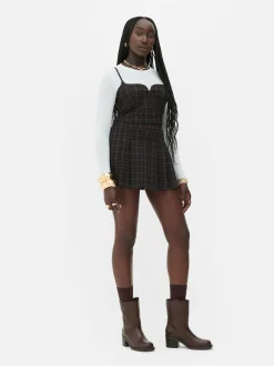 Online Kurzes, Kariertes „Rita Ora“ Trägertop Zum Kombinieren Damen Tops Und T-Shirts