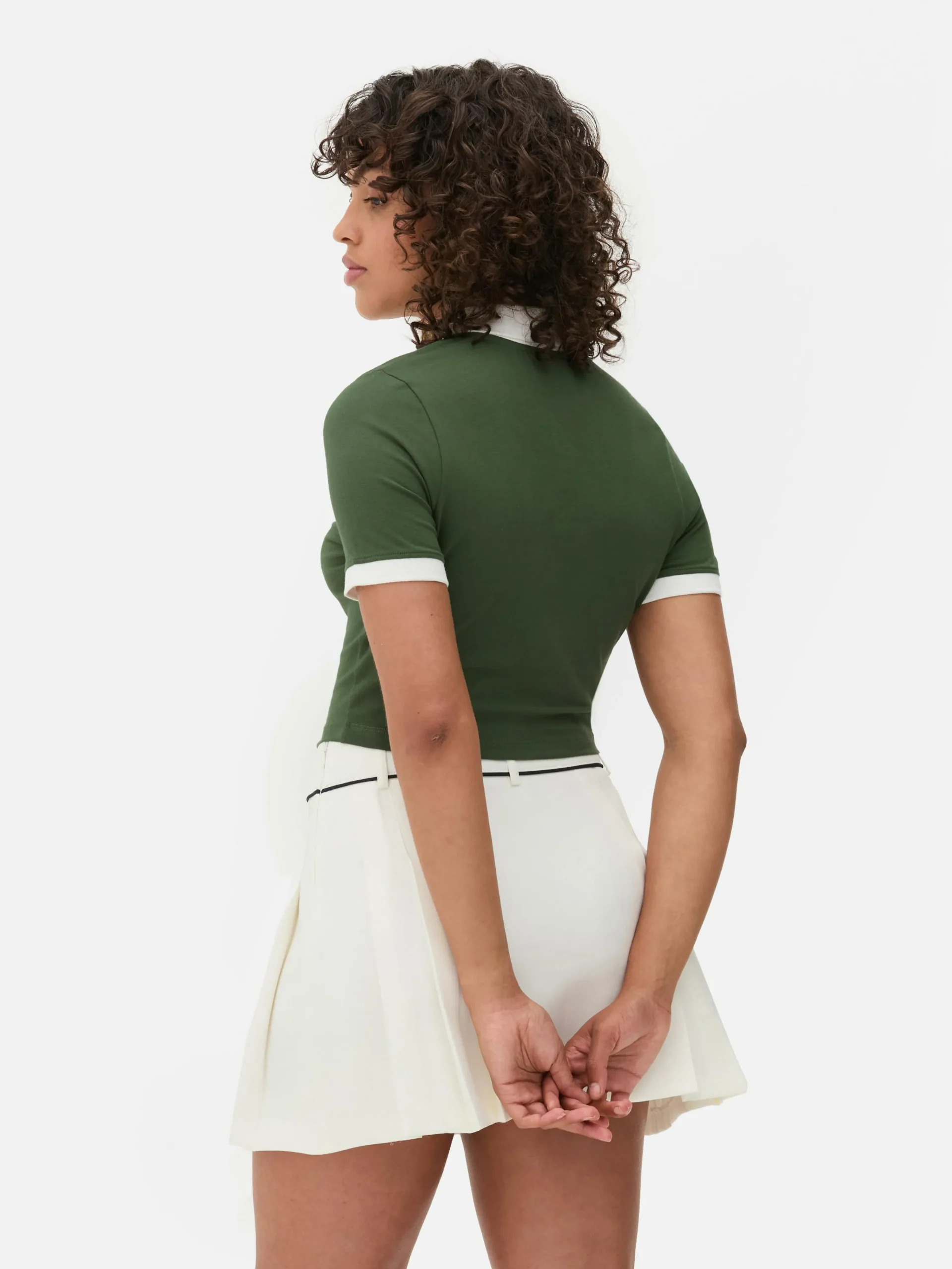 Outlet Kurzes „Michigan State“ Poloshirt Damen Tops Und T-Shirts