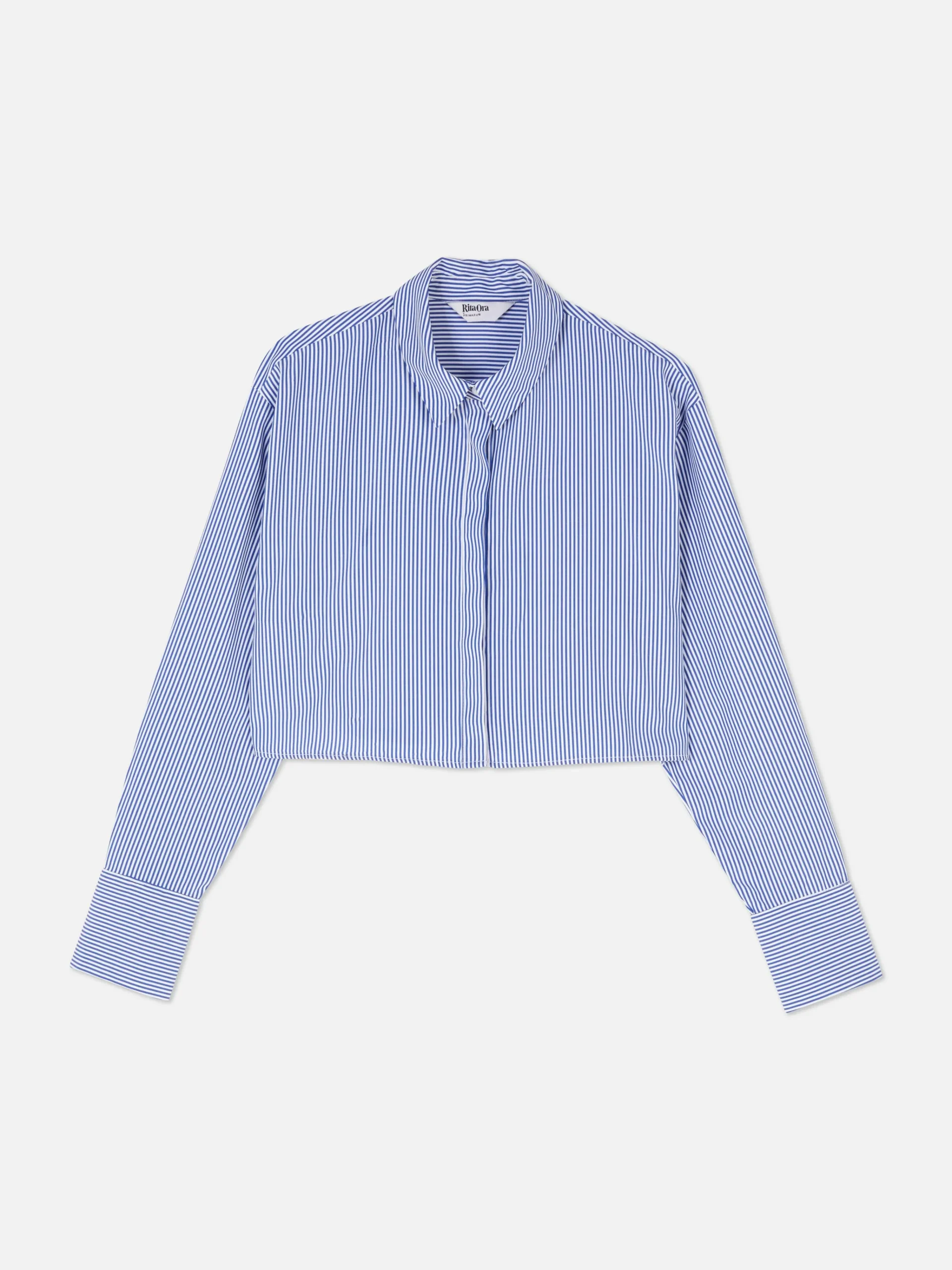 Sale Kurzes „Rita Ora“ Hemd Mit Streifen Damen Blusen