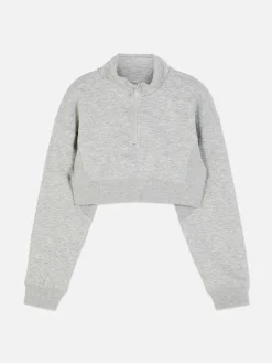 Discount Kurzes Sweatshirt Mit Trichterkragen Kinder Hoodies Und Sweatshirts