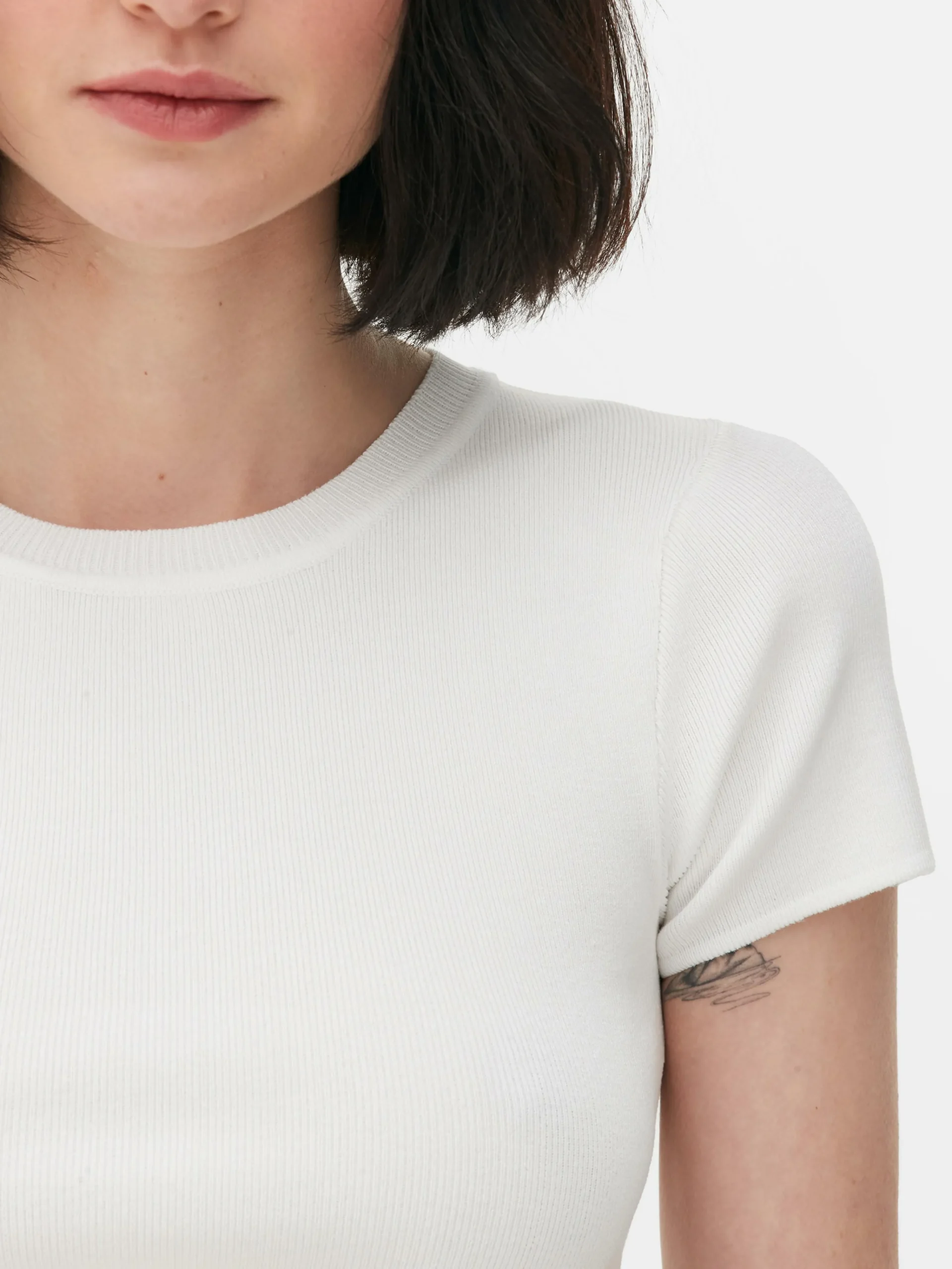 Outlet Kurzärmeliger, Bauchfreier Pullover Damen Pullover Und Cardigans