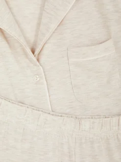 Clearance Kurzärmeliger Jersey-Schlafanzug Damen Schlafanzüge