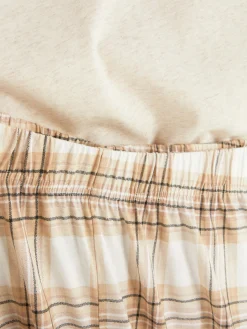 Hot Kurzärmeliger Schlafanzug Mit Schottenkaros Damen Schlafanzüge