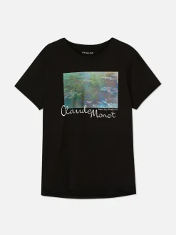 Online Kurzärmeliges „Claude Monet“ T-Shirt Damen Tops Und T-Shirts