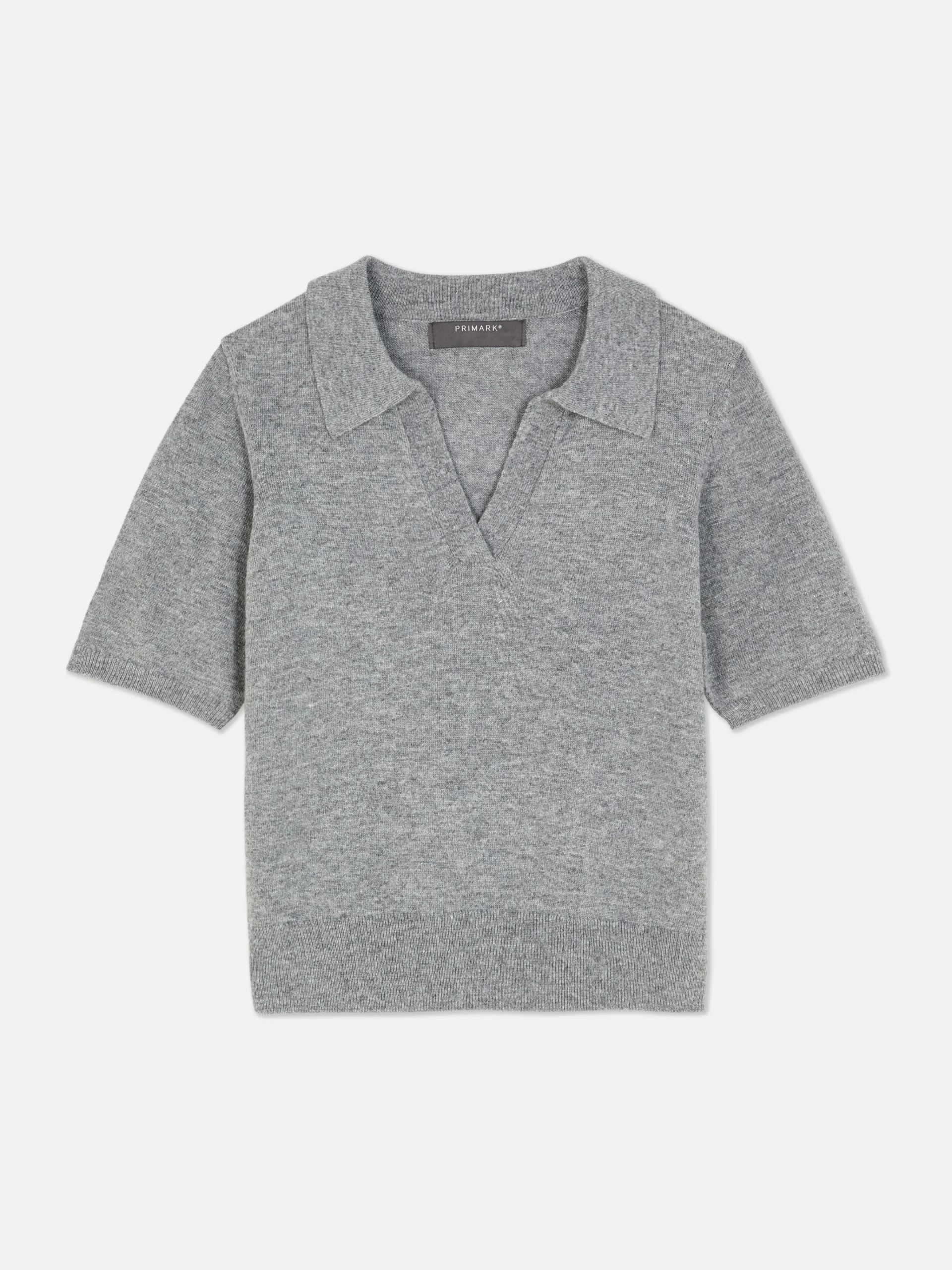 New Kurzärmeliges Feinstricktop Mit Kragen Damen Pullover Und Cardigans