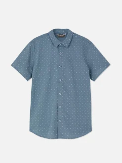 Clearance Kurzärmeliges Hemd Mit Knopfleiste Kinder Tops Und T-Shirts