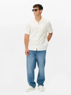 Clearance Kurzärmeliges Hemd Mit Knopfleiste Herren Hemden