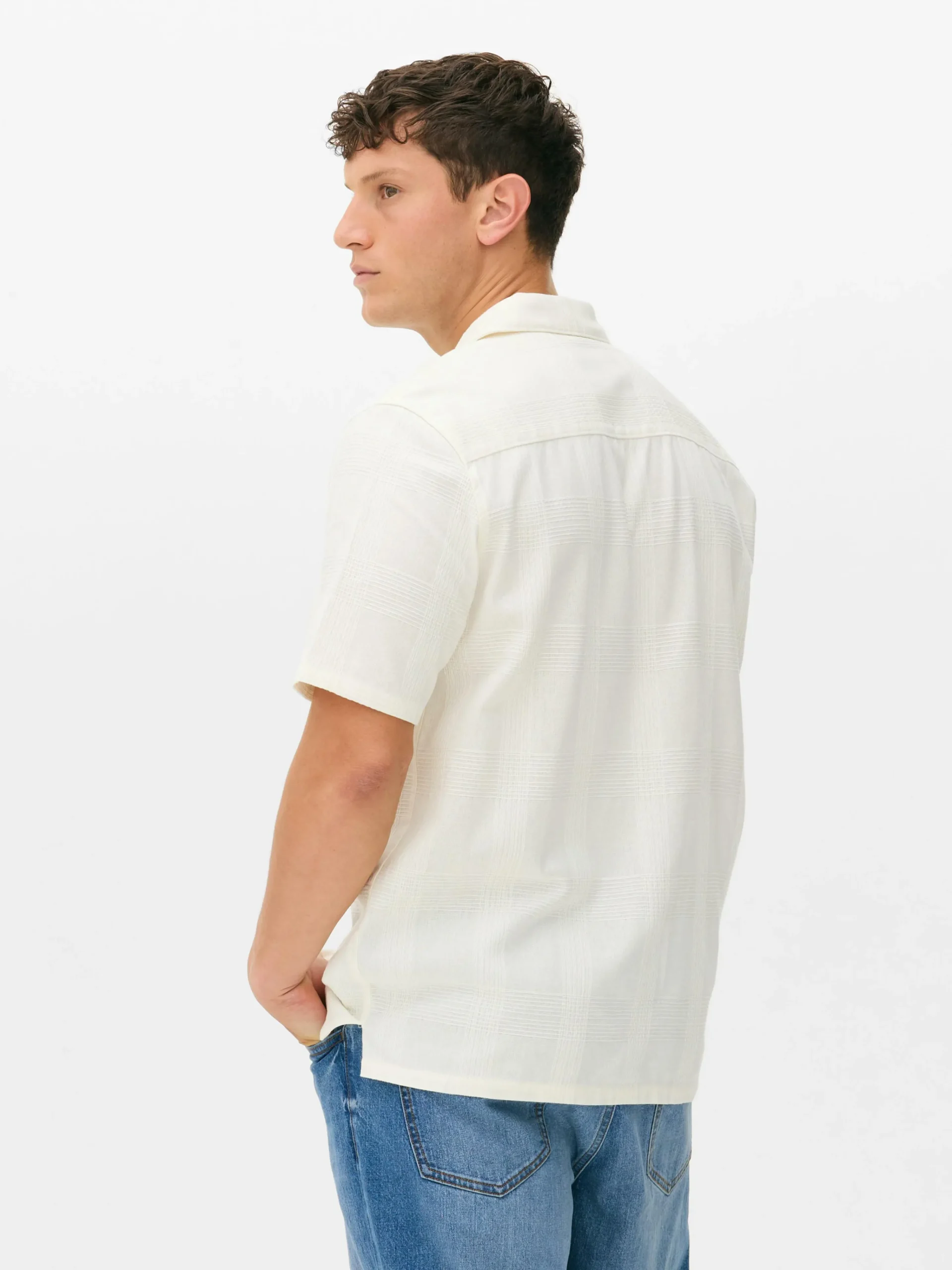 Clearance Kurzärmeliges Hemd Mit Knopfleiste Herren Hemden