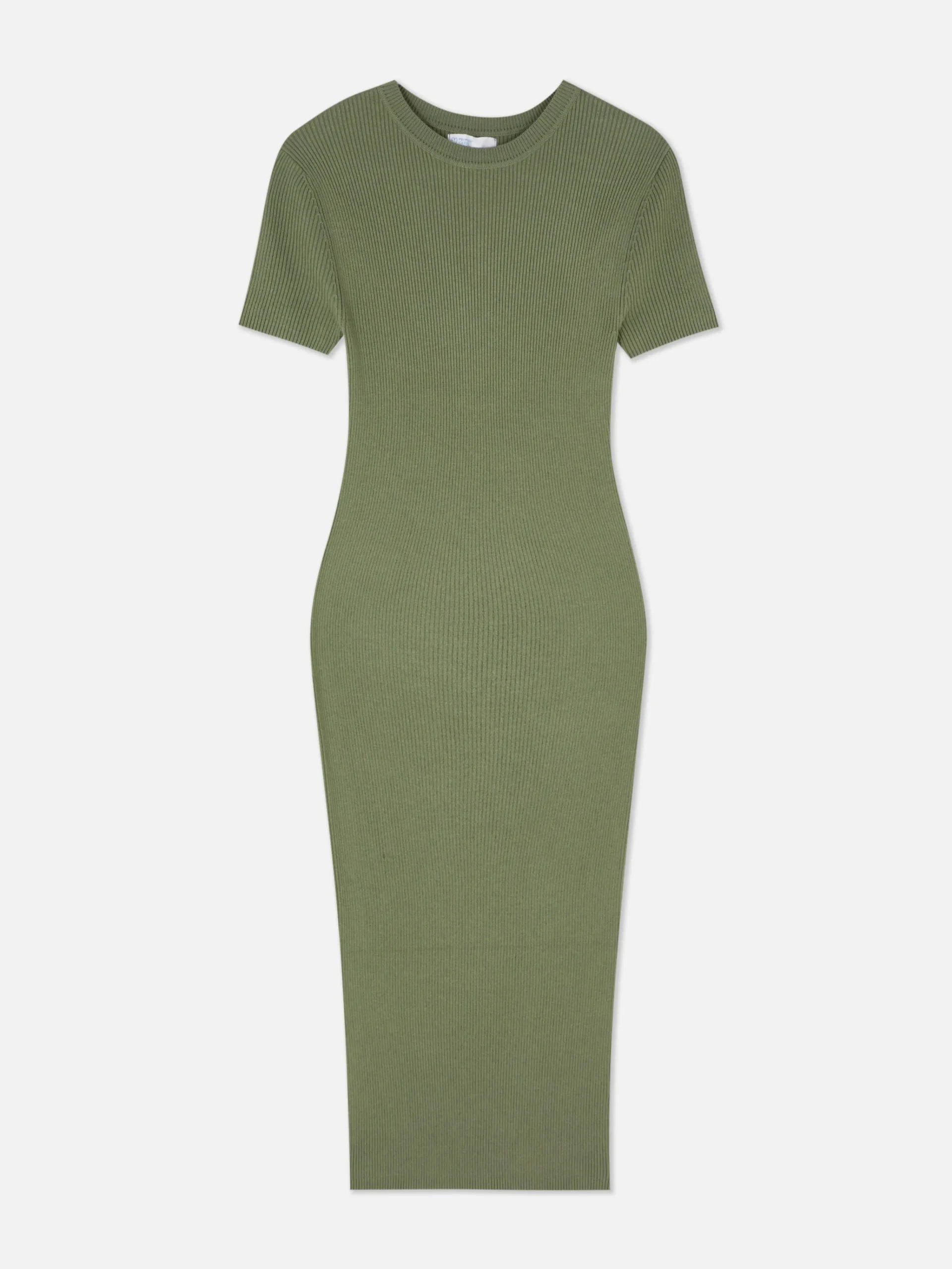 Sale Kurzärmeliges Midi-Pulloverkleid Damen Kleider