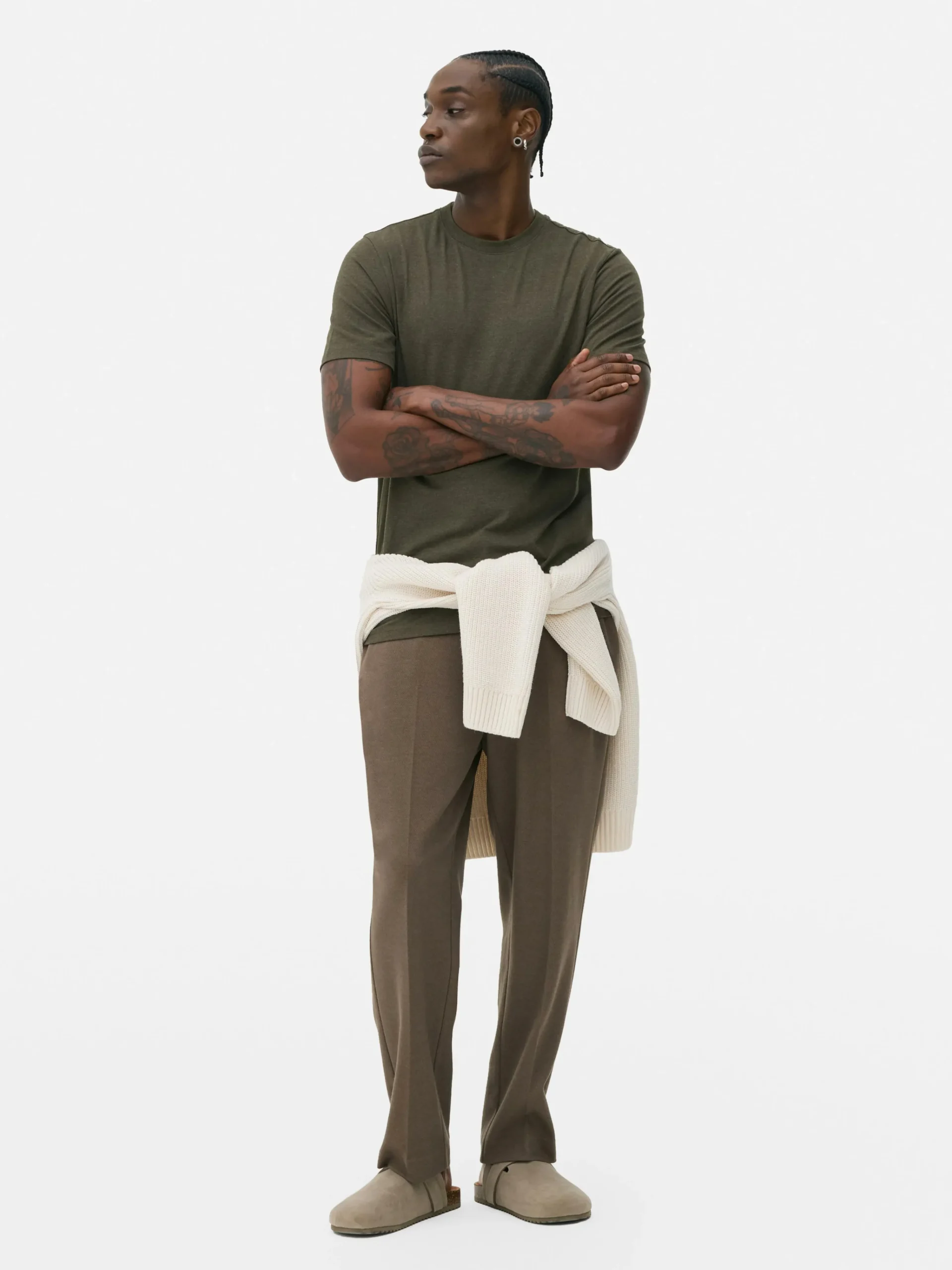 Outlet Kurzärmeliges Slim-Fit-T-Shirt Herren Tops Und T-Shirts