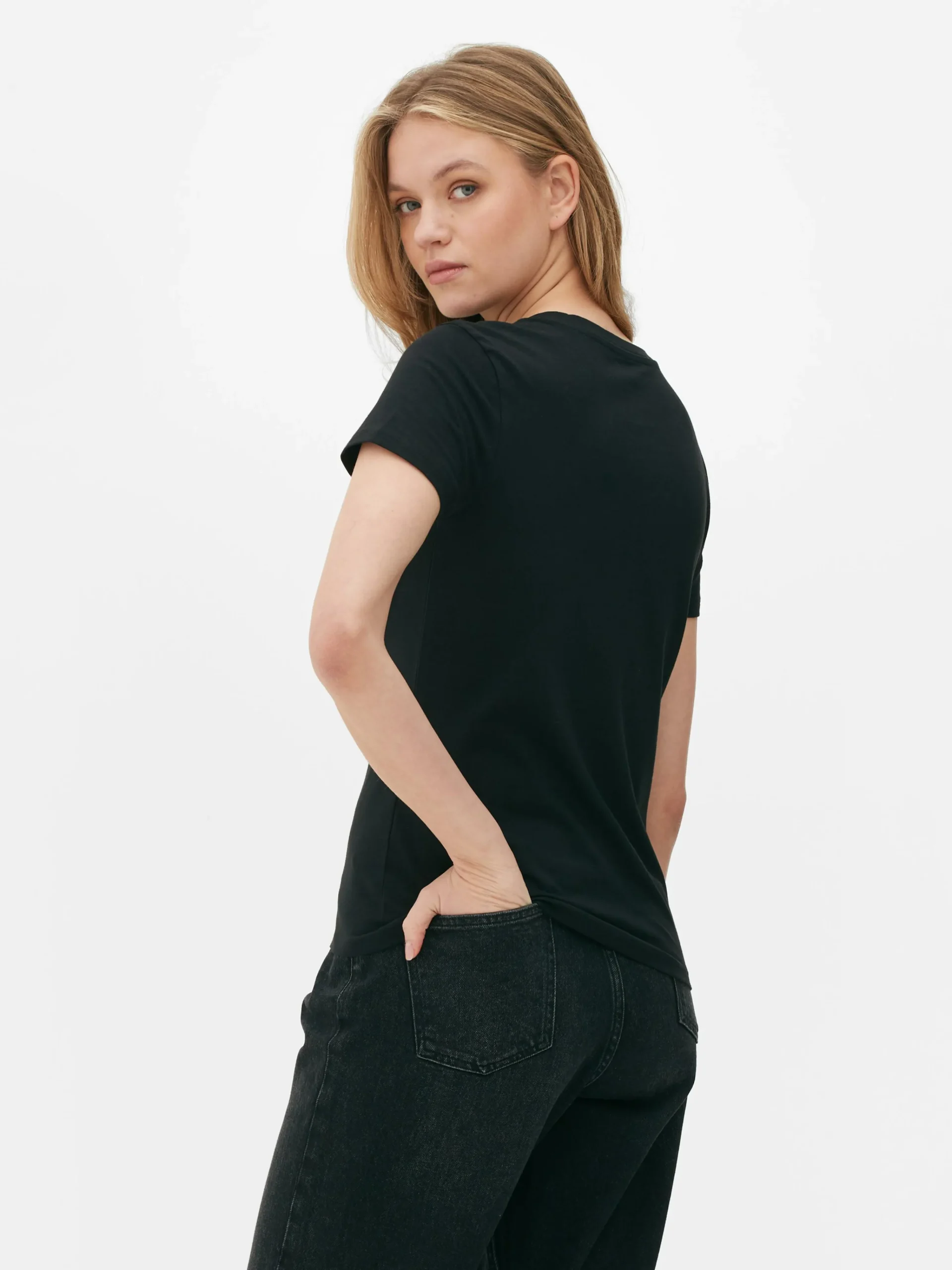 Online Kurzärmeliges Stretch-T-Shirt Damen Tops Und T-Shirts