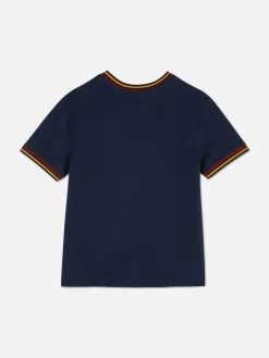 Discount Kurzärmeliges T-Shirt Im College-Stil Kinder Tops Und T-Shirts