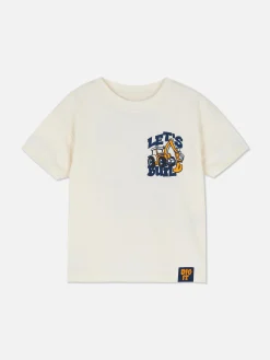 Discount Kurzärmeliges T-Shirt Mit Baggermotiv Kinder Tops Und T-Shirts