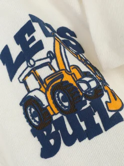 Discount Kurzärmeliges T-Shirt Mit Baggermotiv Kinder Tops Und T-Shirts