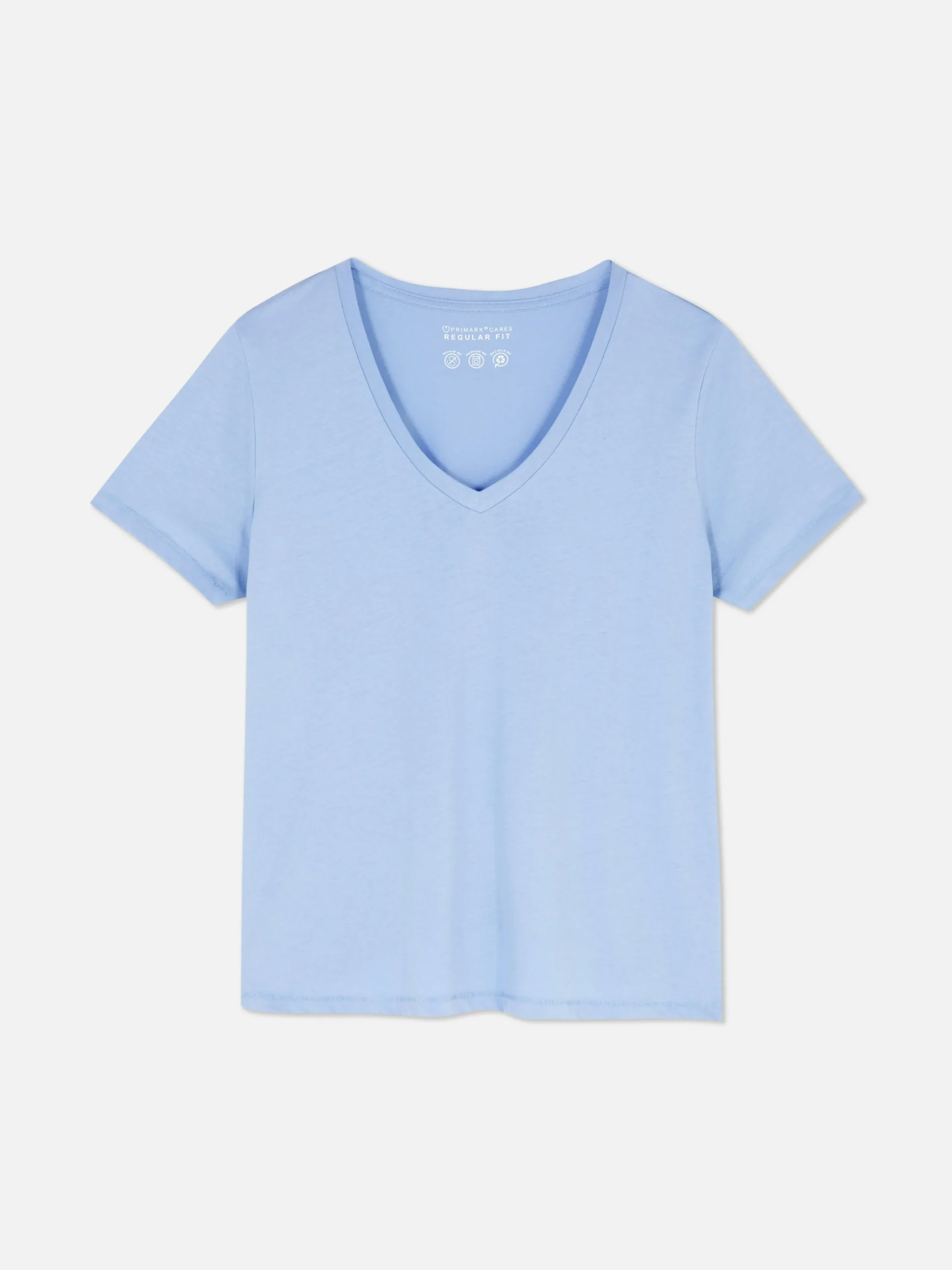 Sale Kurzärmeliges T-Shirt Mit V-Ausschnitt Damen Tops Und T-Shirts
