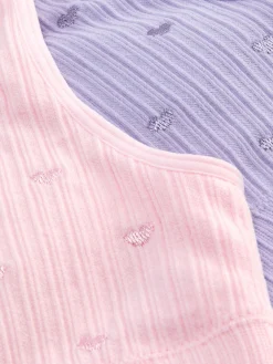 Clearance Kurztop Mit Herzstickerei Kinder Unterwäsche