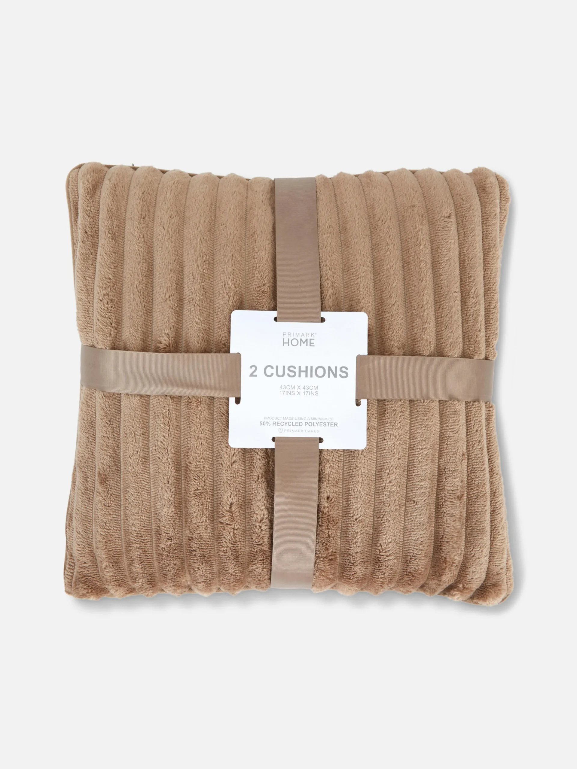 Sale Kuscheliges, Geripptes Kissen, 2er-Pack Kissen Und Bezüge