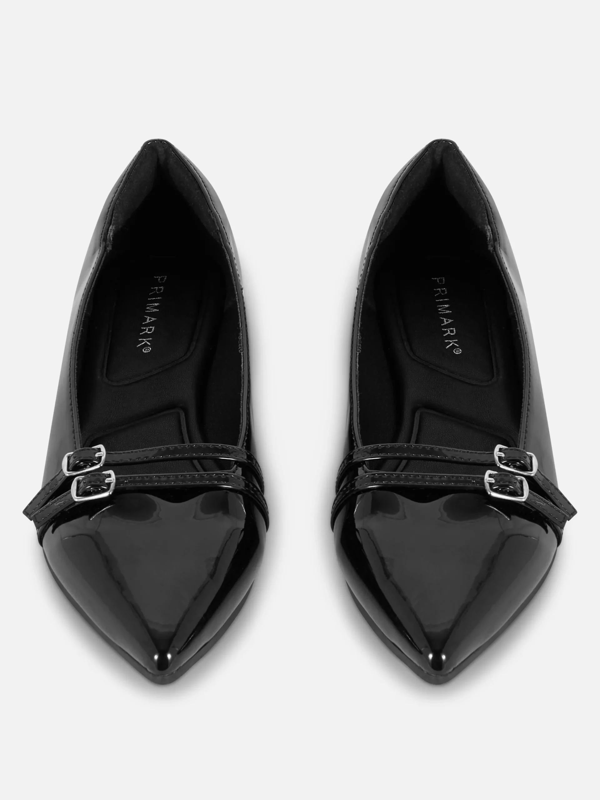 Best Lack-Ballerinas Mit Spitzer Zehenpartie Damen Flache Schuhe