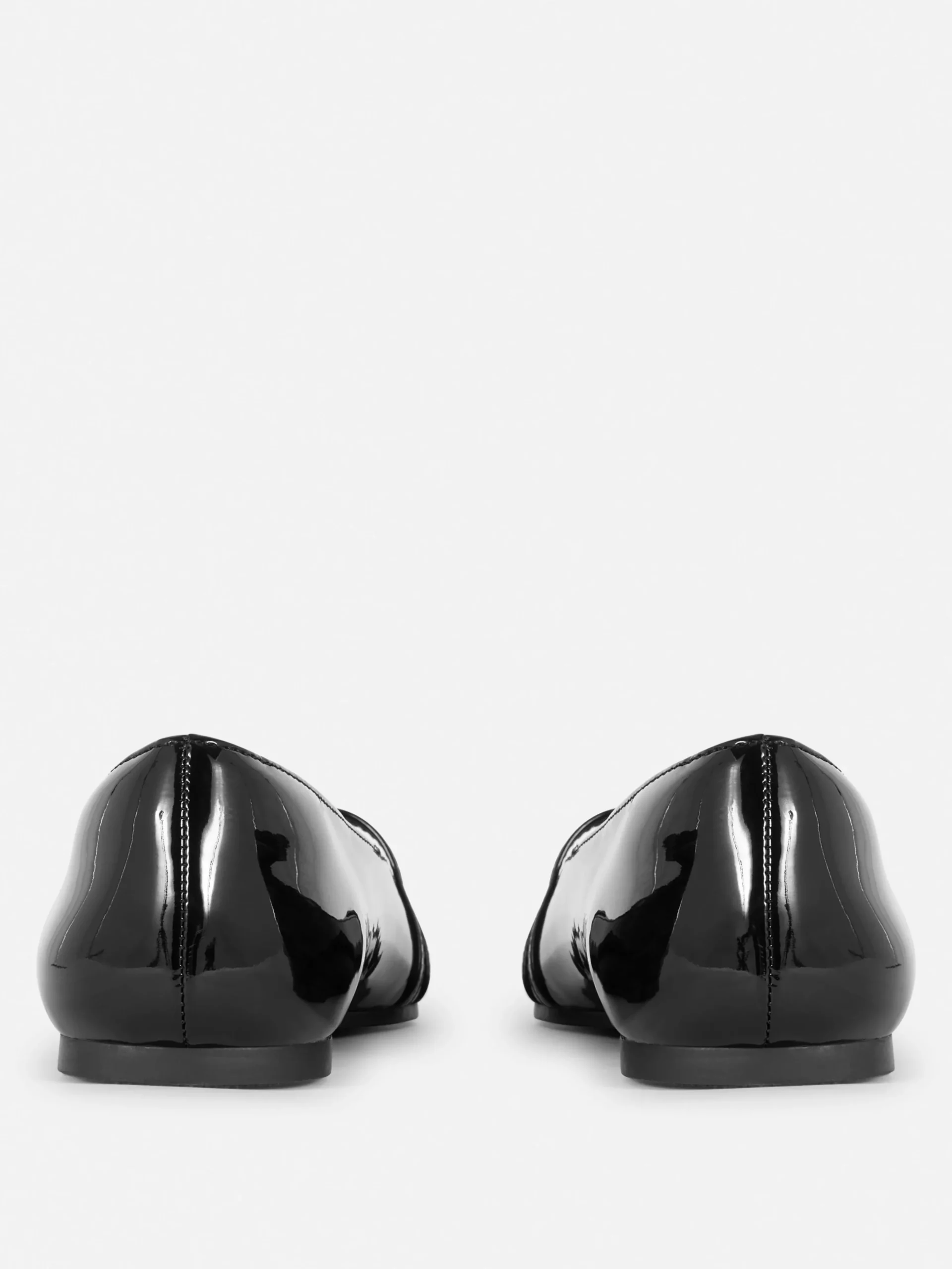 Best Lack-Ballerinas Mit Spitzer Zehenpartie Damen Flache Schuhe