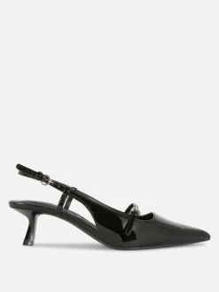 Lackleder-Heels Mit Schnalle Damen Gothic-Kleidung|Heels