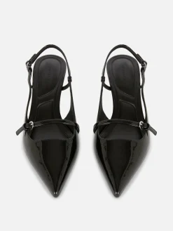 Lackleder-Heels Mit Schnalle Damen Gothic-Kleidung|Heels