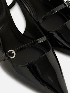 Lackleder-Heels Mit Schnalle Damen Gothic-Kleidung|Heels