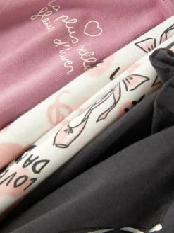 Hot Langarmshirts Mit Ballett-Grafik, 3er-Pack Kinder Tops Und T-Shirts