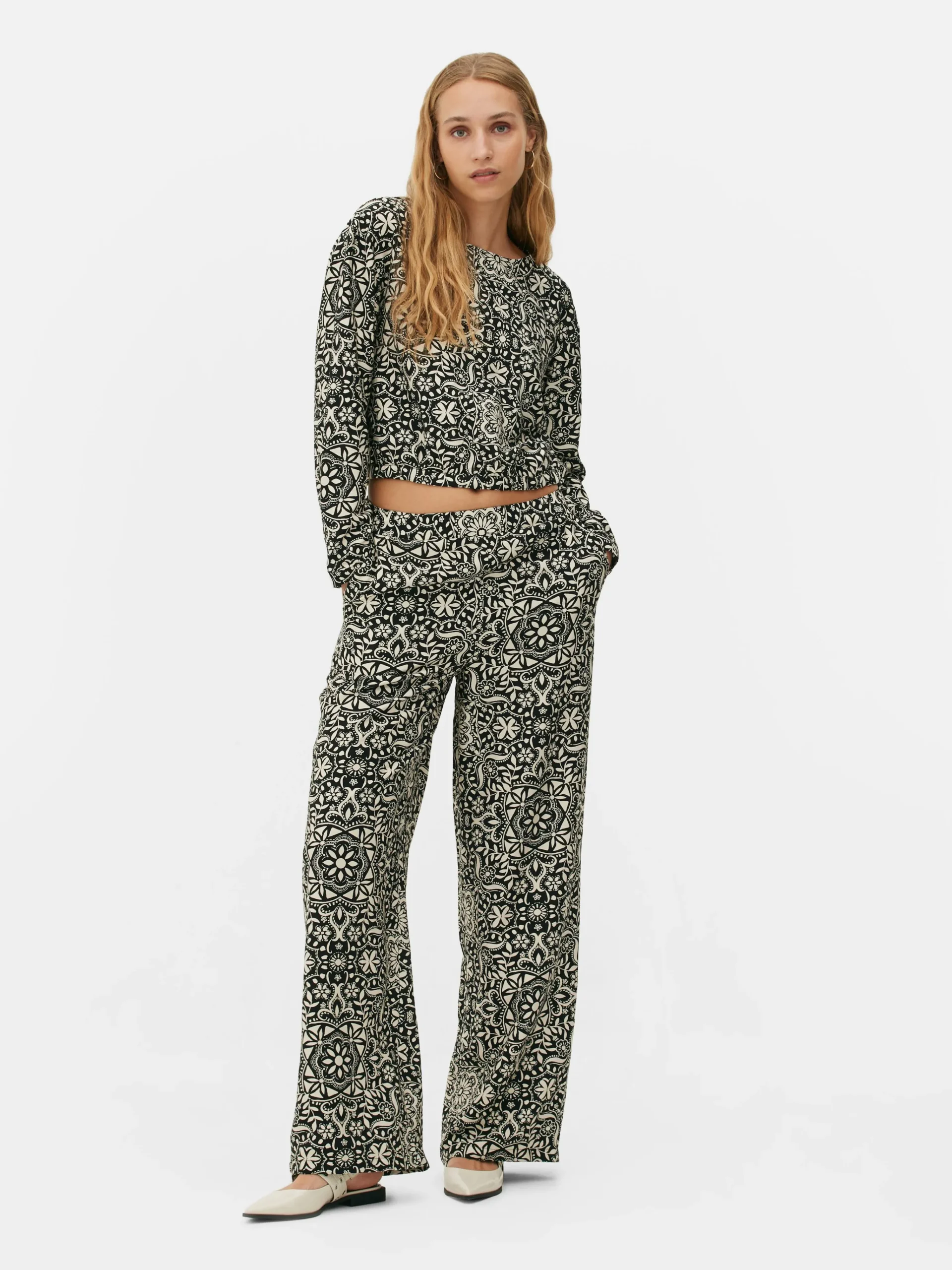 Discount Langarm-Top Mit Kordelzug Am Saum Zum Kombinieren Damen Blusen