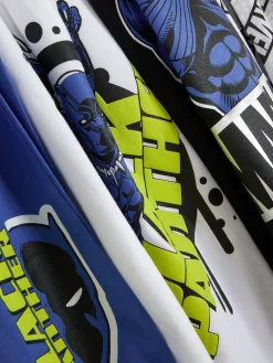 Best Langer „Marvel Black Panther“ Schlafanzug, 2er-Pack Kinder Schlafanzüge Und Nachtwäsche