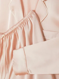 Online Langer Satin-Schlafanzug Damen Schlafanzüge