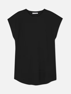 Sale Langes Essential-T-Shirt Damen Tops Und T-Shirts