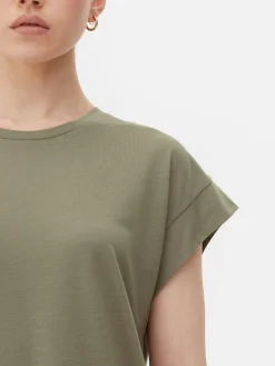 Outlet Langes Essential-T-Shirt Damen Tops Und T-Shirts