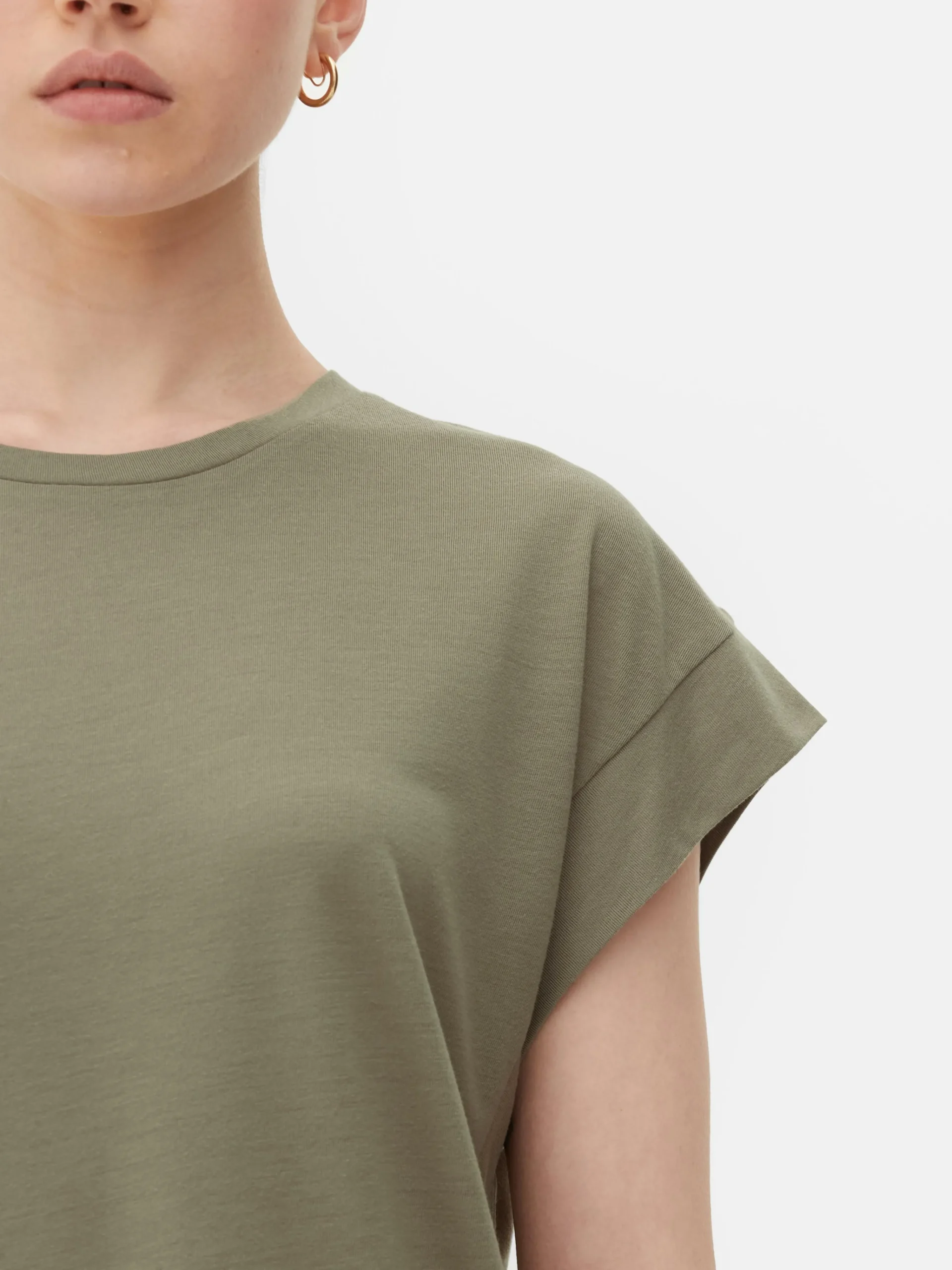 Outlet Langes Essential-T-Shirt Damen Tops Und T-Shirts