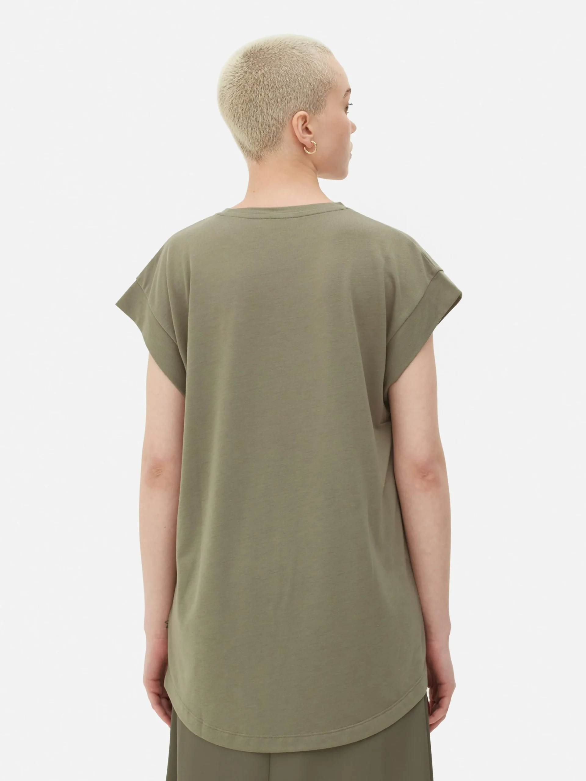 Outlet Langes Essential-T-Shirt Damen Tops Und T-Shirts